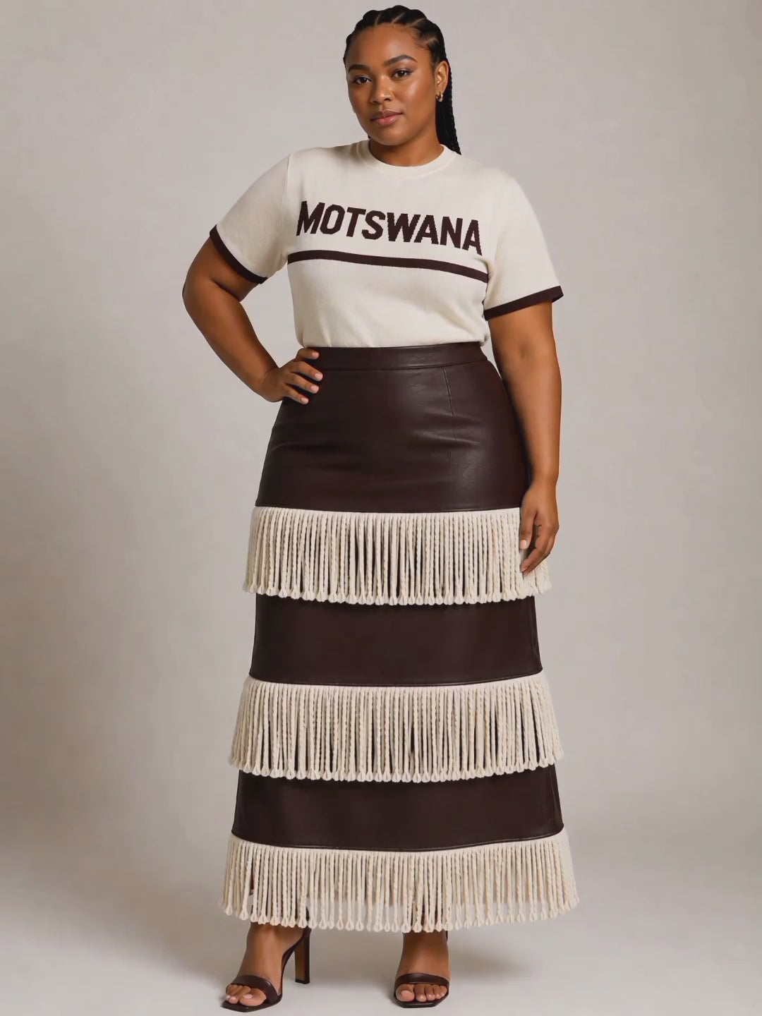 Makgabe Leather Skirt